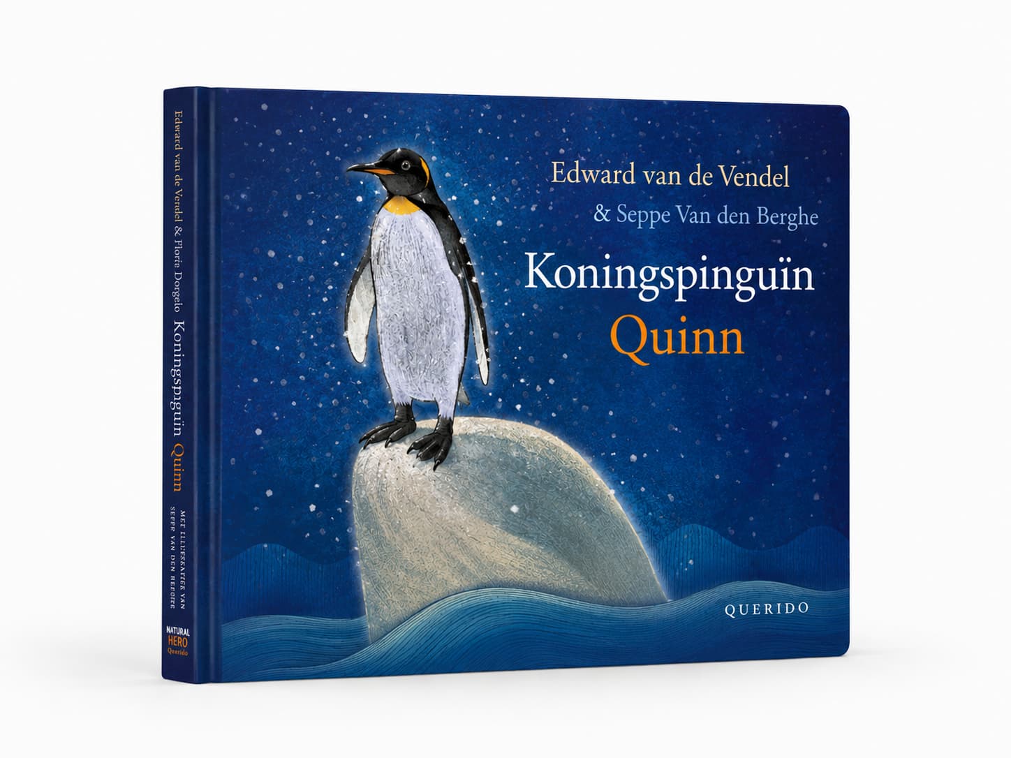 Voorkant van het kinderboek Koningspinguïn Quinn.