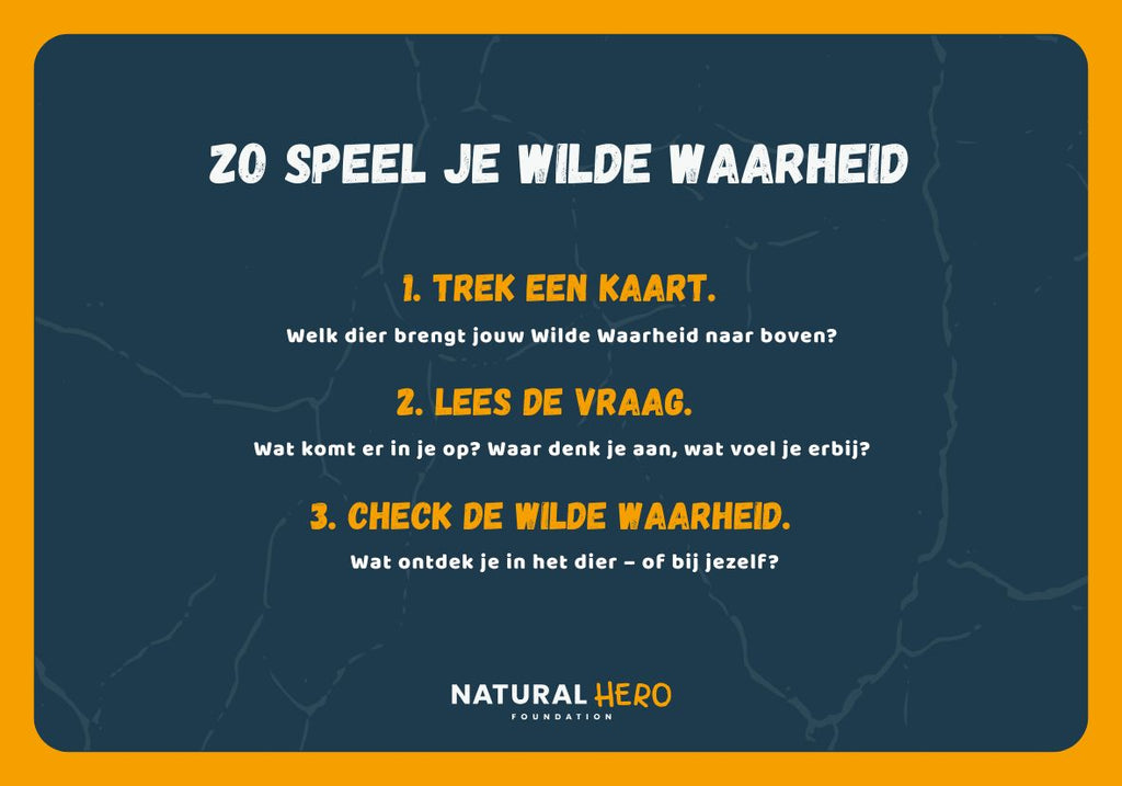 Voorbeeldkaart uit het spel Wilde Waarheid.