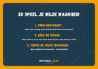 Voorbeeldkaart uit het spel Wilde Waarheid.