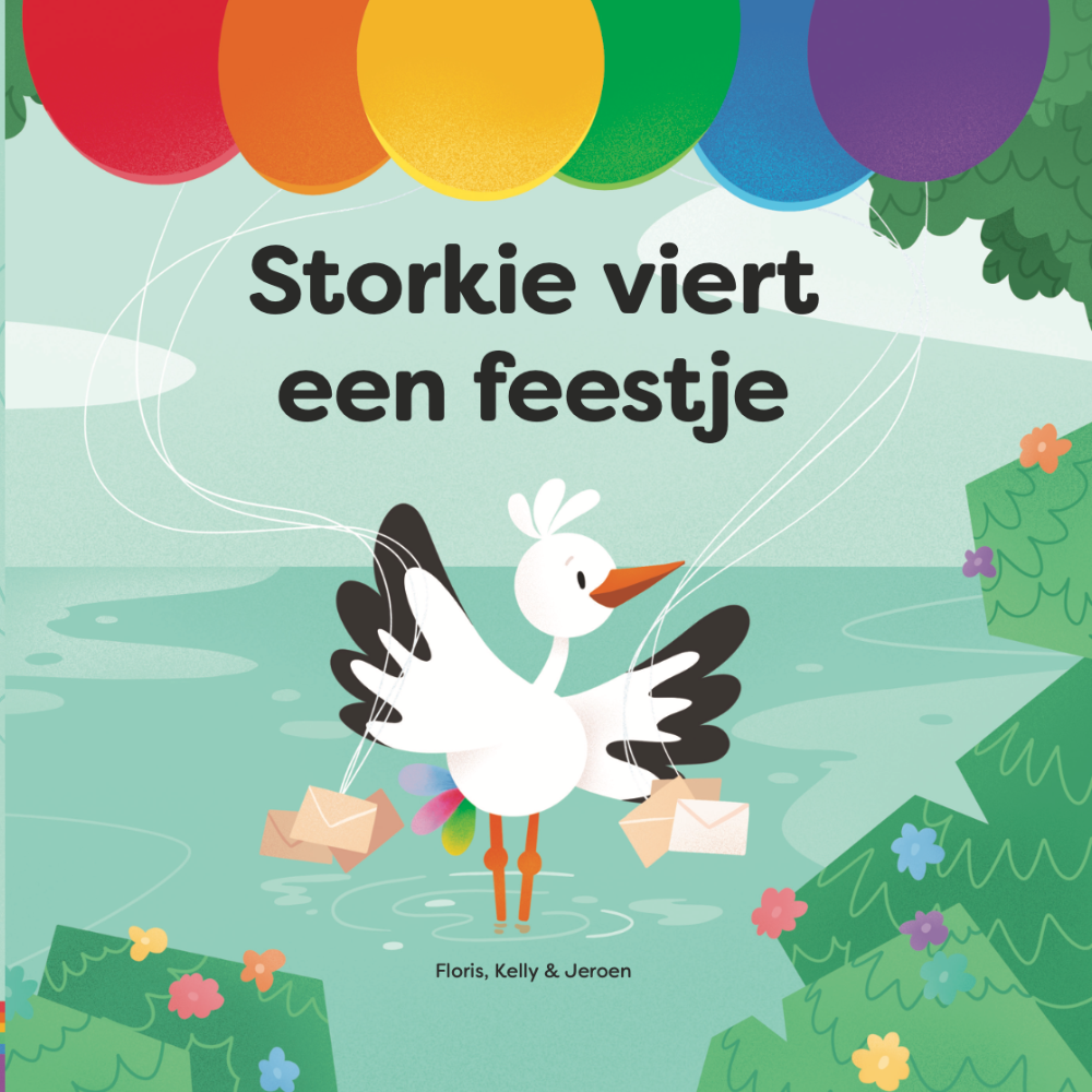 Book cover for Storkie's party